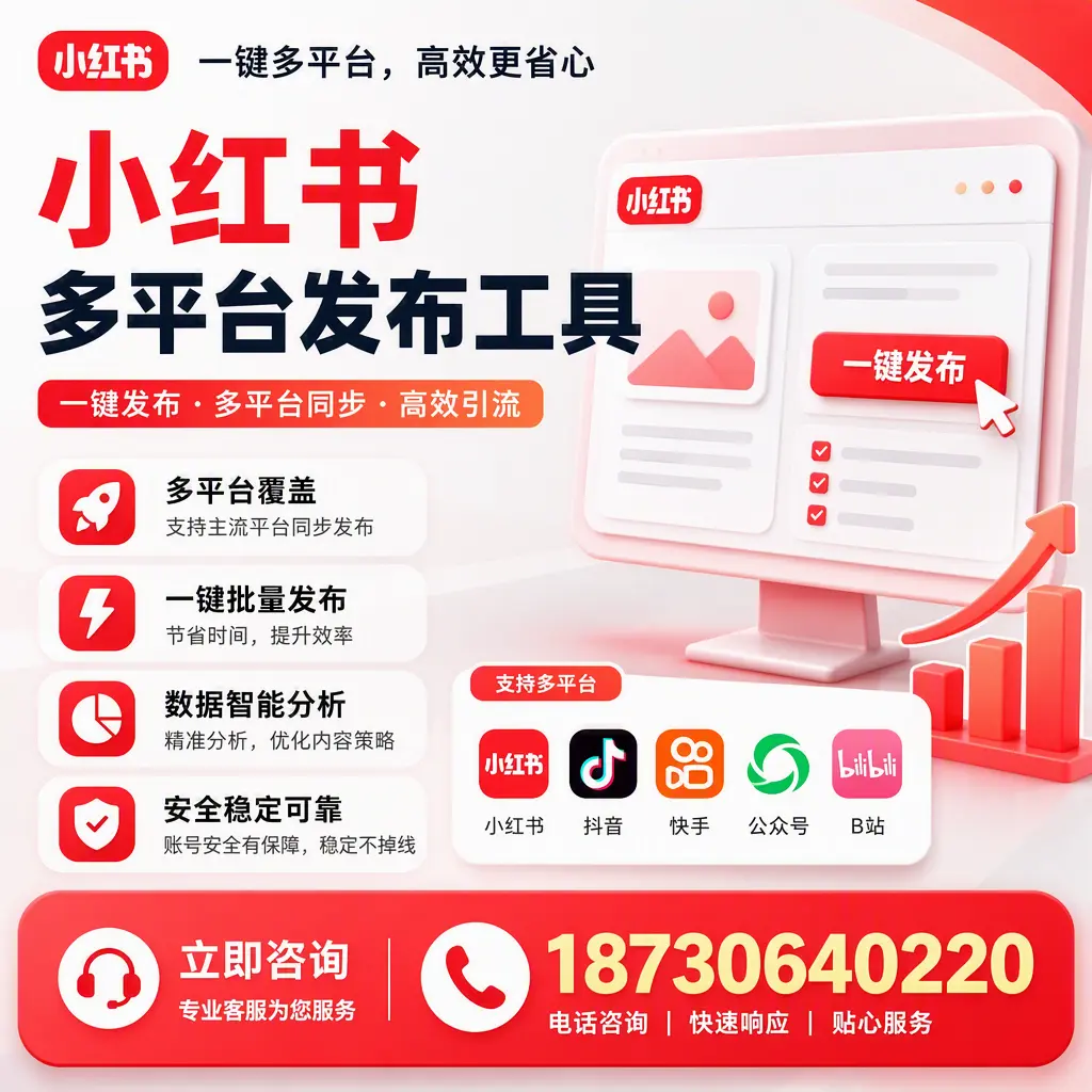 小红书多平台发布工具在 昆玉 的应用与优势解析